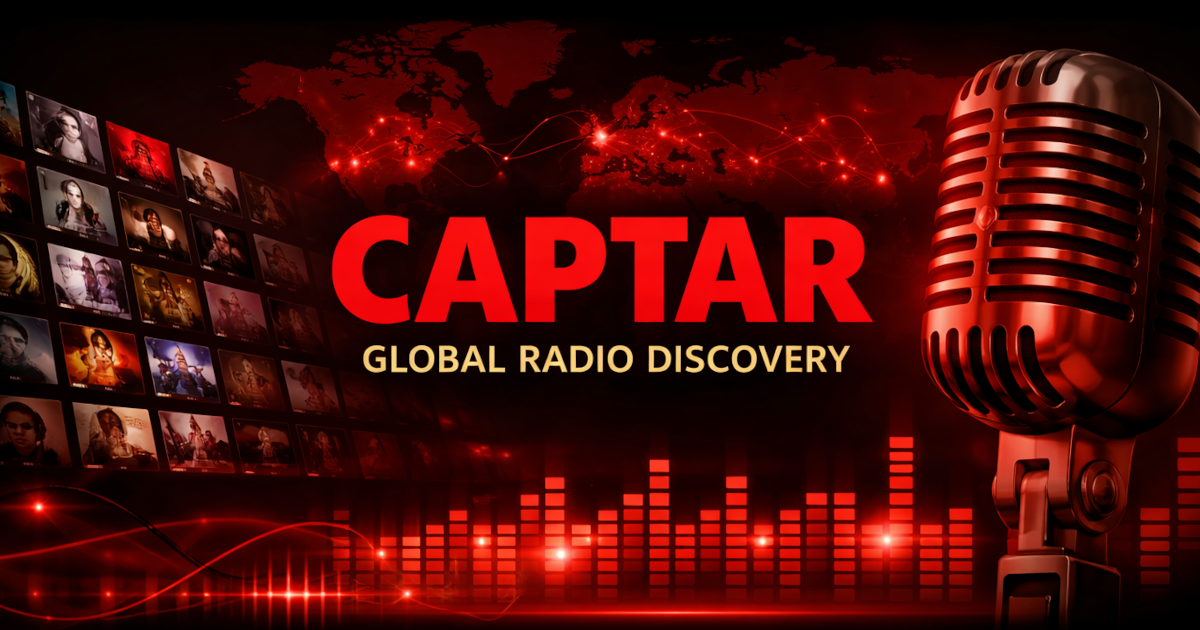 CAPTAR internet radio home screen